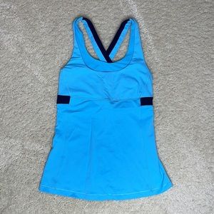 Lululemon Run Fast Track Tank Sky/Navy US 6